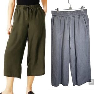 Eileen Fisher Slouchy Wide Leg Pants Women’s‎ S Gray Minimalist Mature